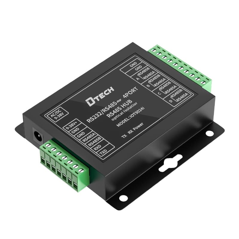 DTECH IOT9024I 4-port RS485 photoelectric isolation hub